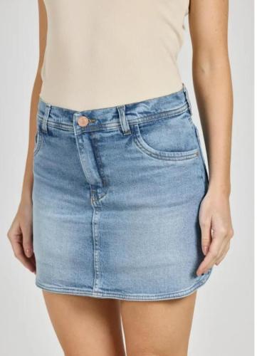 Short pollera Cenitho, elastizada. celeste
