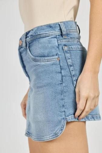 Short pollera Cenitho, elastizada. celeste