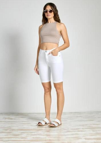 BERMUDA BLANCA CLASICA ELASTIZADA