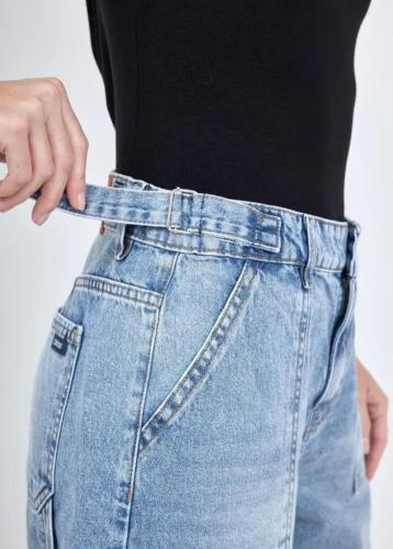 BERMUDA BAGGY STONE CON HEBILLA RÍGIDA