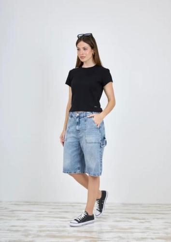 BERMUDA BAGGY STONE CON HEBILLA RÍGIDA