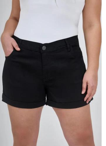 DAMA SHORT NEGRO CON DOBLES ELASTIZADO
