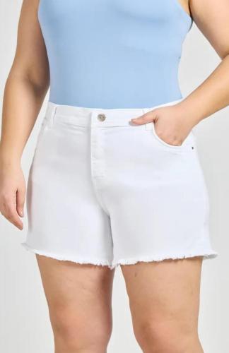  SHORT BLANCO DEFLECADO ELASTIZADO
