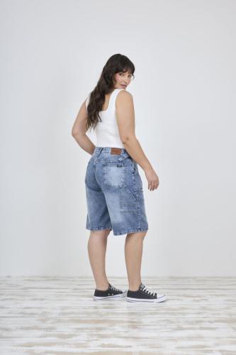 BERMUDA BAGGY STONE CON HEBILLA