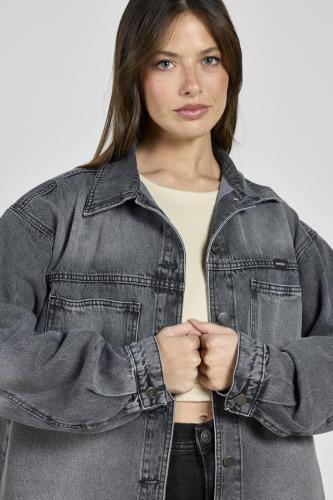  CAMISACO OVERSIZE GRIS RÍGIDO