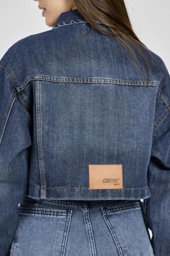  CAMPERA CROP AZUL RÍGIDO