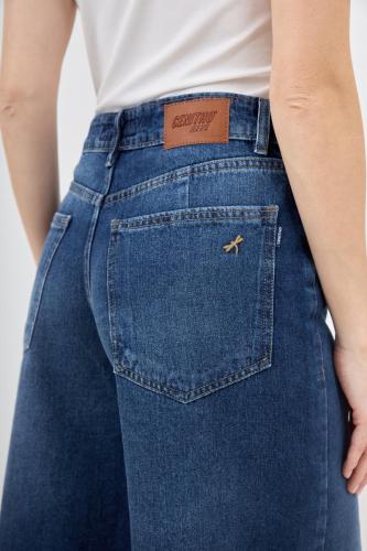 BERMUDA MAXI BAGGY AZUL CLÁSICO RÍGIDO