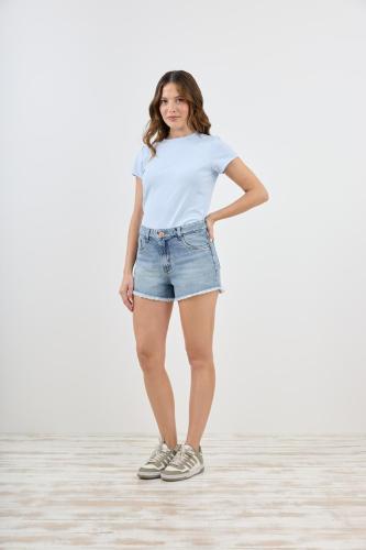 SHORT STONE CON ESTRELLA Y TACHAS RÍGIDO