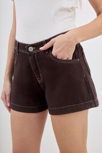  SHORT CLÁSICO CHOCOLATE RÍGIDO