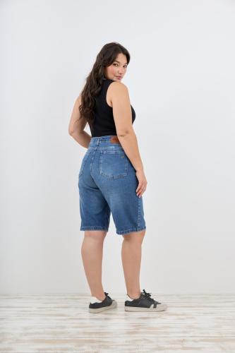 BERMUDA BAGGY AZUL CLÁSICO RÍGIDO