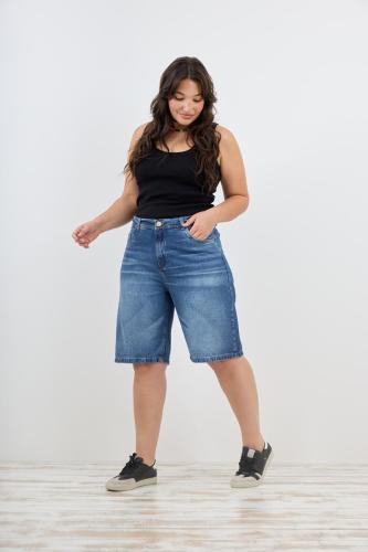 BERMUDA BAGGY AZUL CLÁSICO RÍGIDO