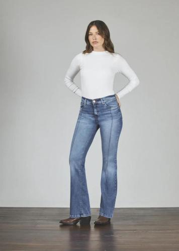 Cenitho semi oxford, con alforza, elastizado