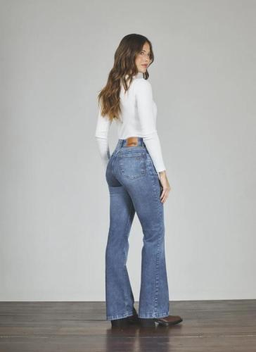 Cenitho semi oxford, con alforza, elastizado