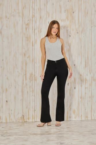 SEMI OXFORD NEGRO CLASICO ELASTIZADO