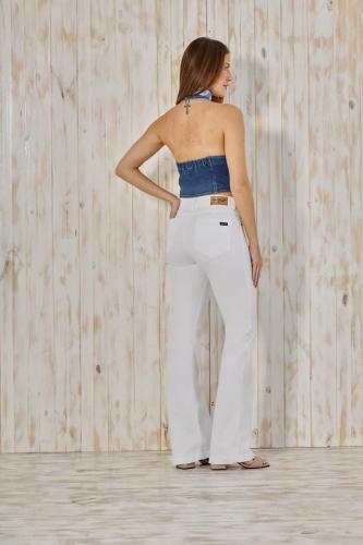 SEMI OXFORD BLANCO CLÁSICO ELASTIZADO