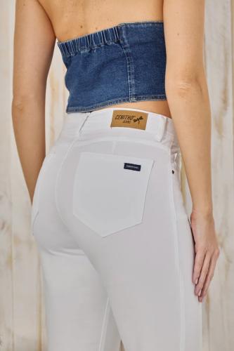 SEMI OXFORD BLANCO CLÁSICO ELASTIZADO