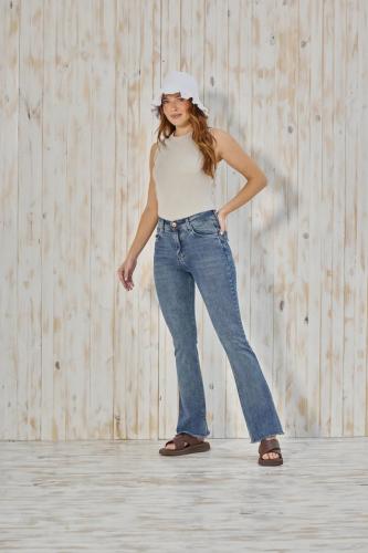 SEMI OXFORD STONE CON FLECO ELASTIZADO