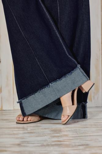 Cenitho maxi baggy azul c/alforza doblres. rigido