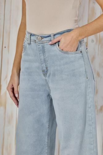 BAGGY CELESTE CLÁSICO ELASTIZADO