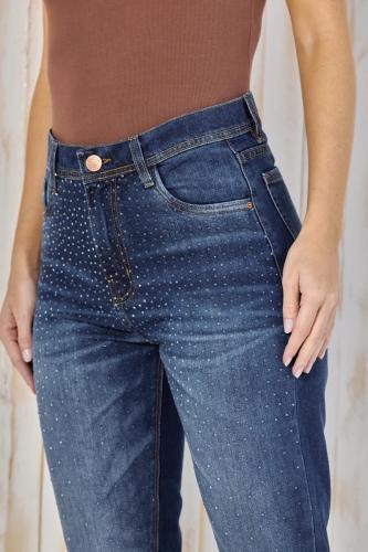 MOM CLÁSICO AZUL CON STRASS RÍGIDO