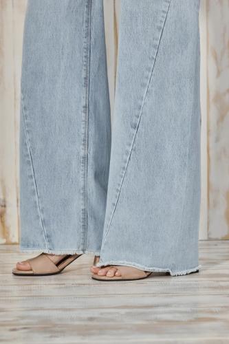 LIQUIDACION WIDE LEG CELESTE RIGIDO CENITHO