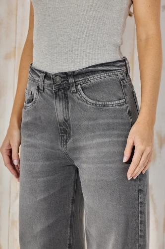 WIDE LEG GRIS OSCURO CLÁSICO RÍGIDO