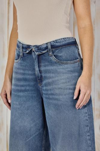 WIDE LEG STONE CON CINTURA DOBLADA RIGIDO
