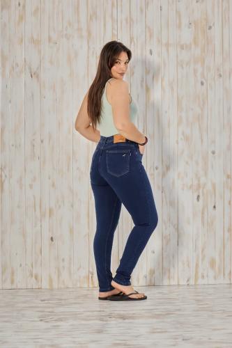 JEAN AZUL HILO CAMEL