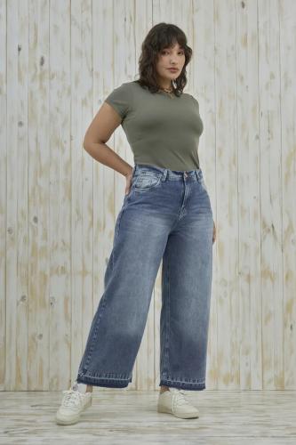 WIDE LEG CROP STONE BOTA DESCOCIDA RÍGIDO