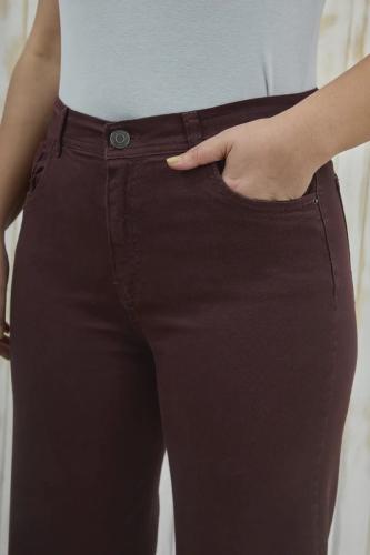 TM WIDE LEG CLÁSICO BORDÓ ELASTIZADO