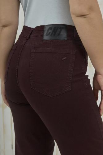 TM WIDE LEG CLÁSICO BORDÓ ELASTIZADO