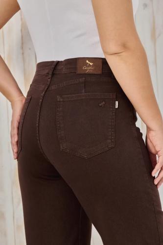 TM WIDE LEG CLÁSICO CHOCOLATE ELASTIZADO
