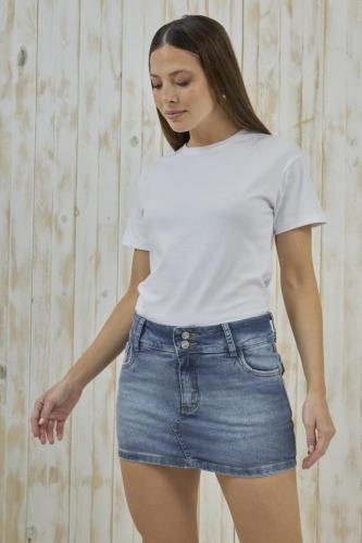 SHORT POLLERA STONE BOLSILLO CON TAPA ELASTIZADO