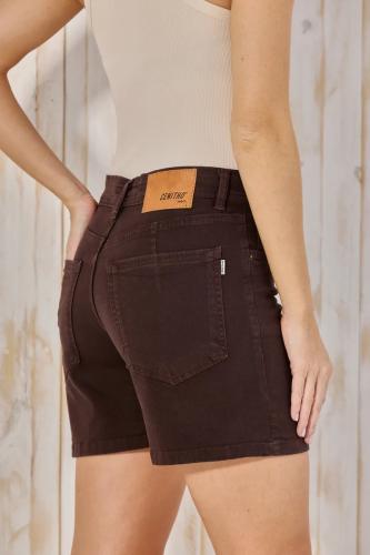 SHORT BAGGY CHOCOLATE ELASTIZADO