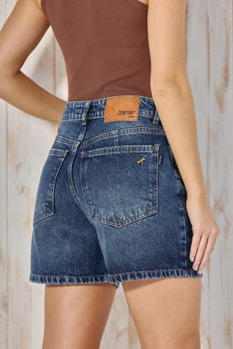 SHORT BAGGY AZUL RÍGIDO