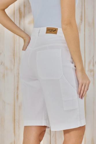 BERMUDA BAGGY BLANCA CARPENTER ELASTIZADO