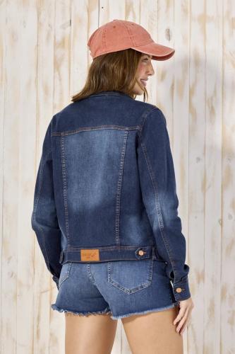 CAMPERA CLÁSICO AZUL ELAST