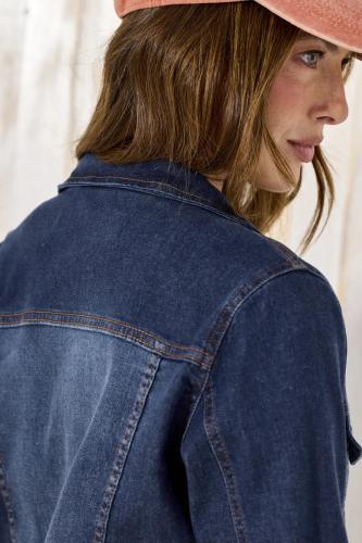 CAMPERA CLÁSICO AZUL ELAST