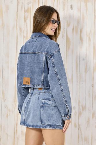 CAMPERA CROP OVERSIZE STONE RÍGIDO