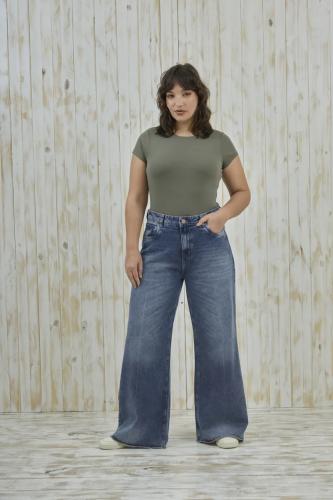WIDE LEG STONE BOTA SURFILADO RIGIDO