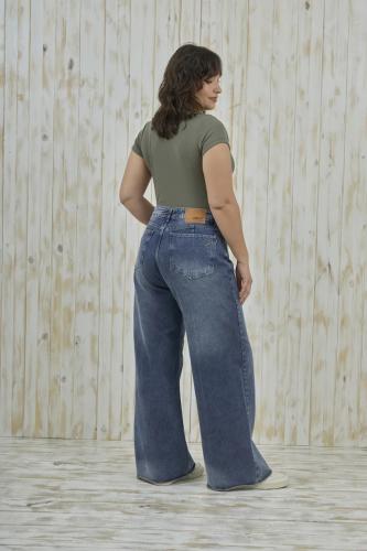 WIDE LEG STONE BOTA SURFILADO RIGIDO