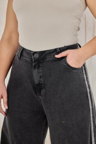 WIDE LEG CON LINEAS NEGRO ELASTIZADO