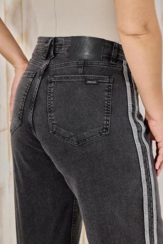 WIDE LEG CON LINEAS NEGRO ELASTIZADO